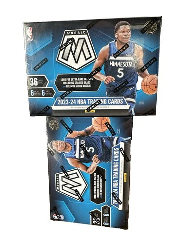 2023-24 パニーニ モザイク NBA バスケットボール ブラスターボックス (2個)。工場未開封|トレーディングカード ラフテル