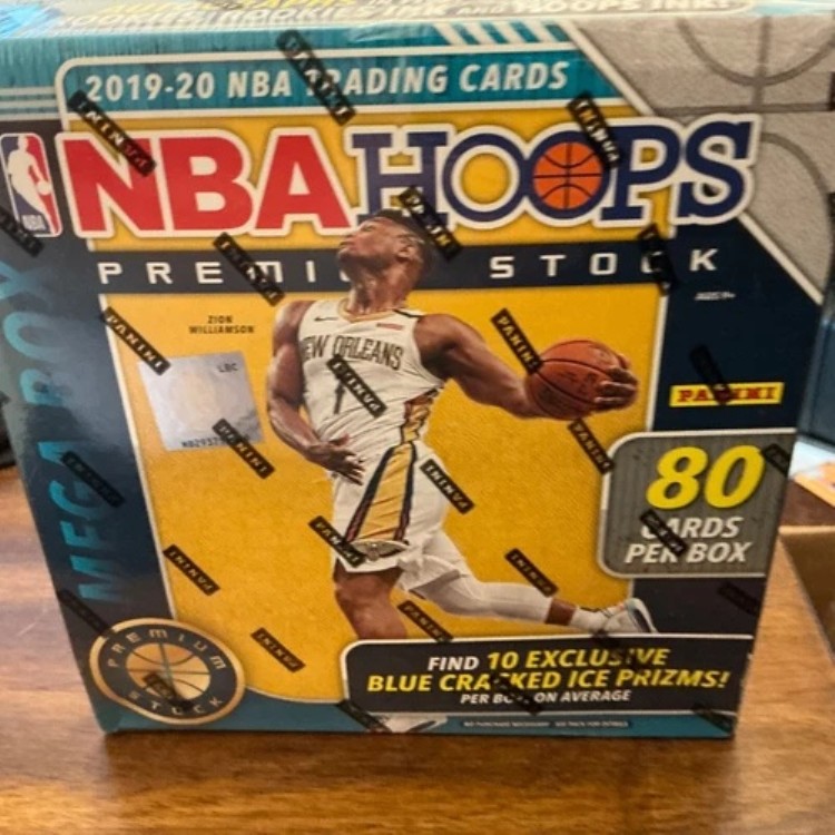 2019-2020 パニーニ NBA フープス プレミアムストック メガボックス 未開封 ブルー クラックアイス｜トレーディングカード　ラフテル