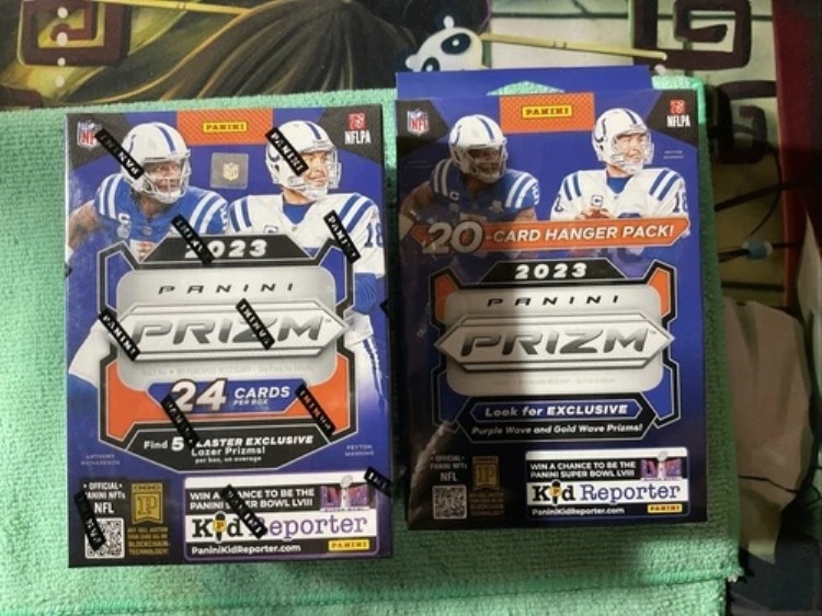 2023 パニーニ プリズム フットボール ブラスター ボックスとハンガー ボックス 工場未開封。新品…|トレーディングカード ラフテル
