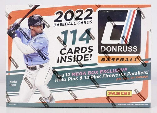 2022 Panini Donruss ベースボール メガボックス 工場未開封 (1 箱にオート 1 個) (ギフト!)|トレーディングカード ラフテル