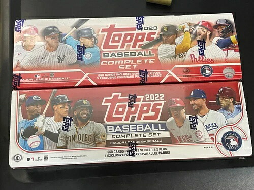 2022 + 2023 Topps ベースボール ホビー コンプリート セット 工場密封 2 セット!|トレーディングカード ラフテル