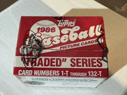 1986 Topps トレードベースボールセット 132枚カード Bonds Bo RC BBCE 未開封テープ付き|トレーディングカード ラフテル