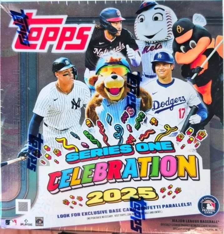2025 Topps シリーズ 1 セレブレーション 未開封ボックスが手元にあります!|トレーディングカード ラフテル