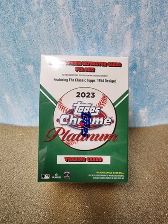2023 Topps Chrome Platinum Blaster Box 未開封 - 1954 デザイン - 限定リフラクター3個｜トレーディングカード　ラフテル