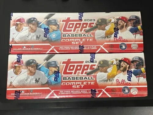 (2) 2023 Topps ベースボールホビー コンプリートセット 工場未開封 2セット!|トレーディングカード ラフテル