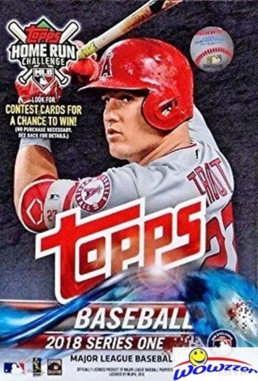 2018 Topps シリーズ1 ベースボール 限定 巨大 工場未開封 72枚入りハンガーボックス｜トレーディングカード　ラフテル