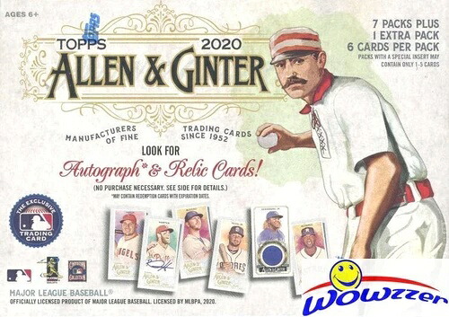 2020 Topps Allen & Ginter ベースボール限定、工場未開封ブラスターボックス!｜トレーディングカード　ラフテル