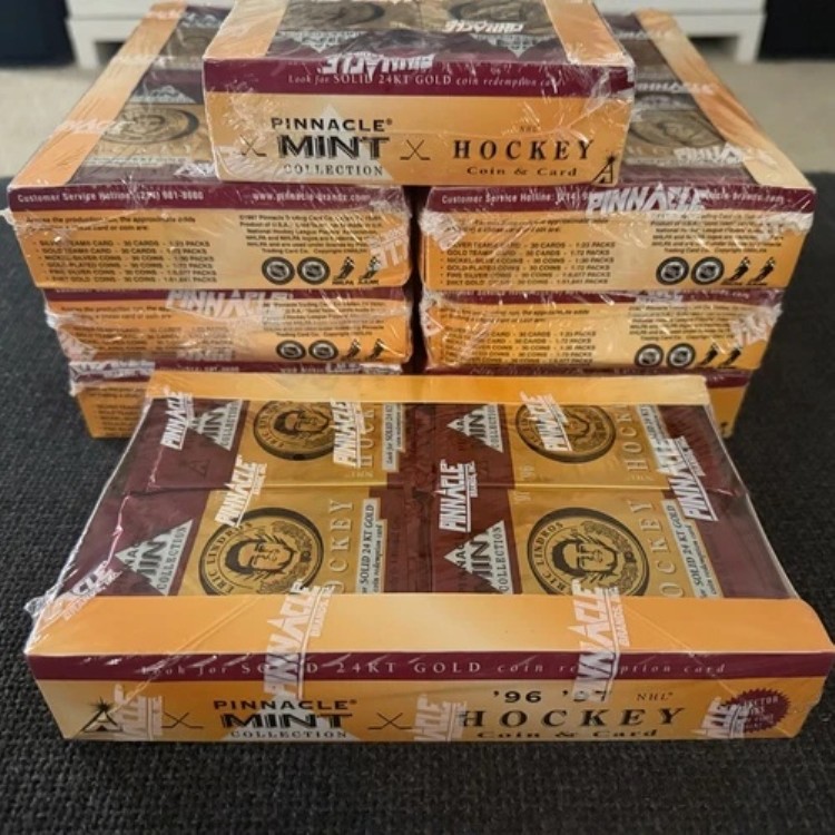 1996-97 ピナクルミント ホッケー 未開封 NHL カード コイン ホビーボックス 24パック - 1ボックス｜トレーディングカード　ラフテル