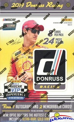 2019 Panini Donruss NASCAR Racing 巨大工場未開封 ホビーボックス-3 オート/メモリアル|トレーディングカード ラフテル