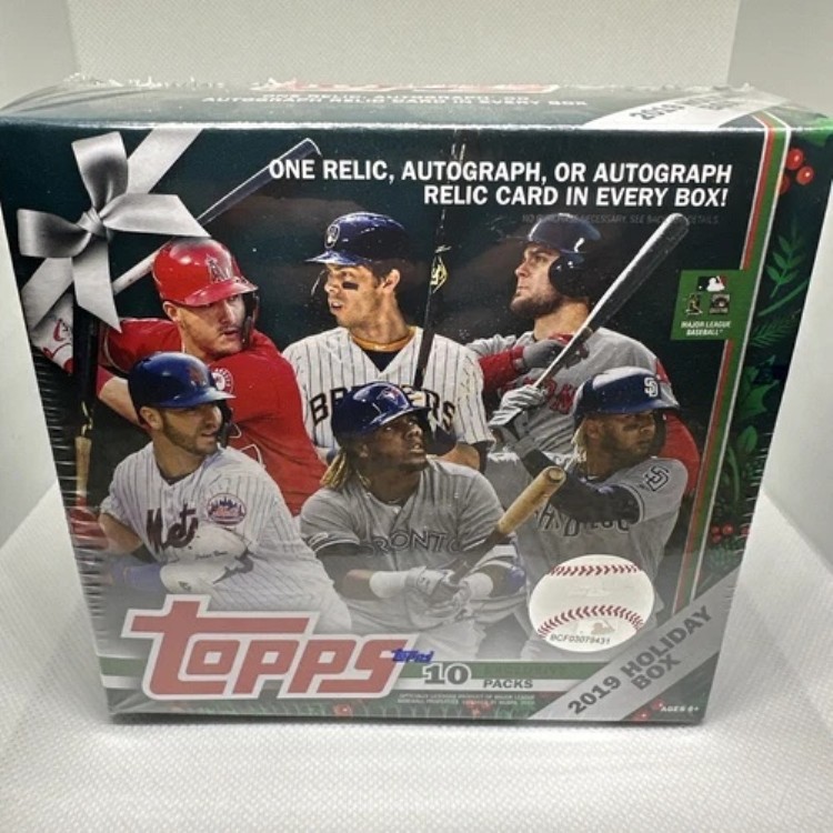 2019 TOPPS ホリデー メガボックス 未開封 タティス Jr. ゲレロ Jr. RCs 1 レリックまたはオート /ボックス｜トレーディングカード　ラフテル