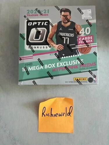 2020-21 工場未開封 DONRUSS OPTIC バスケットボール メガボックス - ハイパーピンク プリズム|トレーディングカード ラフテル
