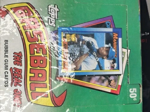 1990 Topps ベースボール チェロパック 工場未開封ボックス -36枚入り|トレーディングカード ラフテル
