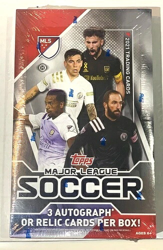 2021 Topps MLS メジャーリーグサッカー ファクトリーシール ホビーボックス 3 オート/レリック｜トレーディングカード　ラフテル