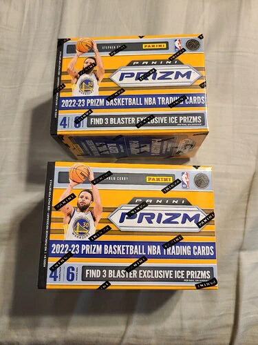 パニーニ プリズム 2022-23 NBA バスケットボールカード 新品未開封 ブラスターボックス 2枚セット NWT｜トレーディングカード　ラフテル
