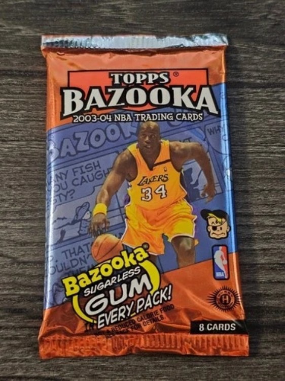 2003-04 トップス バズーカ NBA バスケットボール シール付き ホイル ホビーパック レブロン ジェームズ ルーキー|トレーディングカード ラフテル