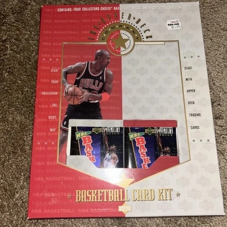 マイケル・ジョーダン Upper Deck バスケットボールカードキット 4パック 1996-97 コレクターズチョイス｜トレーディングカード　ラフテル 48,180円