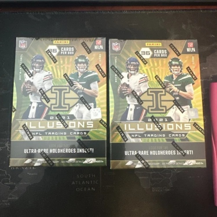 2枚セット - 2021 Panini ILLUSIONS NFL フットボールカード ブラスターボックス 工場未開封|トレーディングカード ラフテル