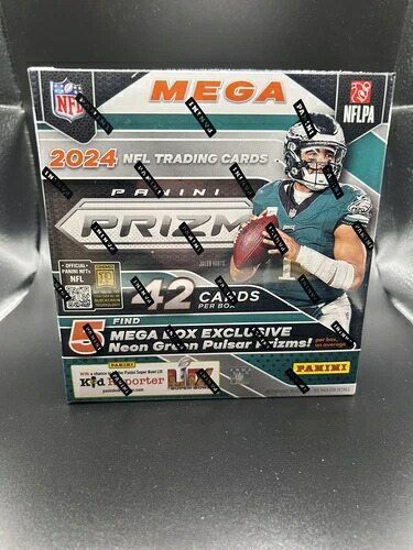 2024年 Panini Prizm NFL フットボール メガボックス 未開封 手持ち数量 ネオングリーン パルサー｜トレーディングカード　ラフテル