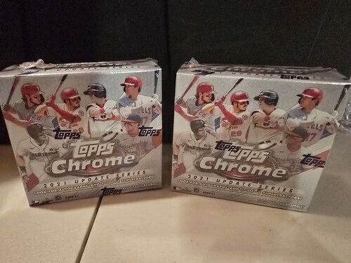 2021 Topps Chrome MLB ベースボール アップデート シリーズ メガボックス 未開封 (2 ボックス ロット)|トレーディングカード ラフテル