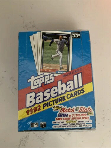 1992 TOPPS メジャーリーグベースボール MLB カード 未開封ボックス 36パック入り|トレーディングカード ラフテル