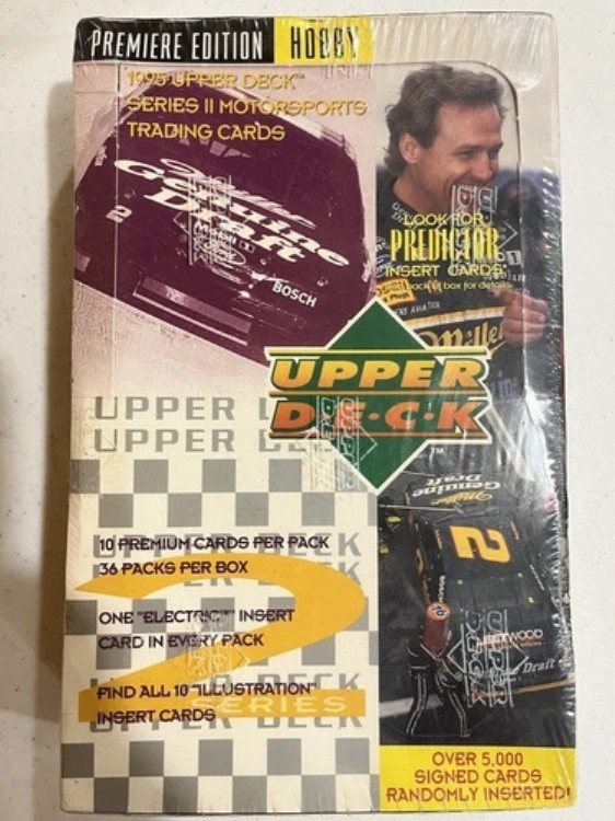 1995年製 Upper Deck シリーズ2 モータースポーツ プレミアエディション ホビーボックス 工場未開封|トレーディングカード ラフテル