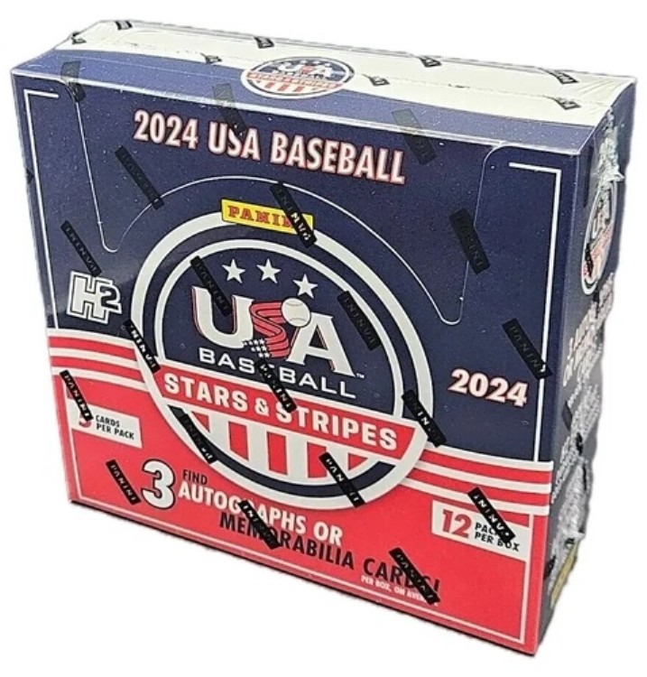 2024 Panini USA スターズ&ストライプス ベースボール ファクトリーシール H2 ホビーボックス 12パック入り|トレーディングカード ラフテル