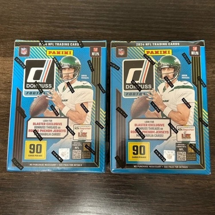 2024 Panini Donruss NFL フットボール ブラスターボックス ターゲット限定 ブルー 2個セット シール｜トレーディングカード　ラフテル
