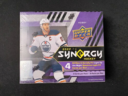 2022-23 アッパーデッキ シナジーホッケー - 工場未開封 ホビーボックス UD NHL｜トレーディングカード　ラフテル