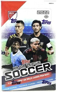 2022 Topps メジャーリーグサッカー MLS シールド ホビーボックス 1パックあたりカード8枚、24パック｜トレーディングカード　ラフテル