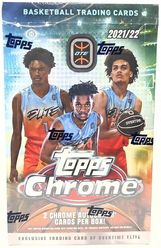 2021-22 Topps Chrome Overtime Elite バスケットボール ファクトリーシール ホビーボックス｜トレーディングカード　ラフテル