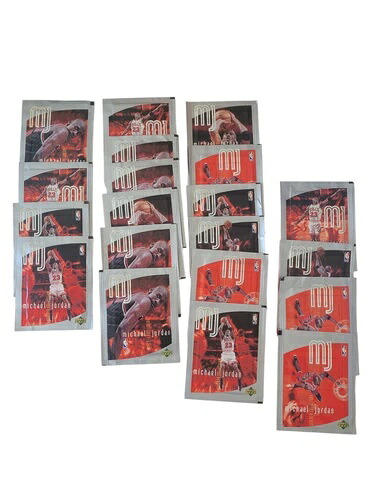 1998年 Upper Deck マイケル・ジョーダン ステッカーパック - 20枚入り 未開封 新品 レア|トレーディングカード ラフテル