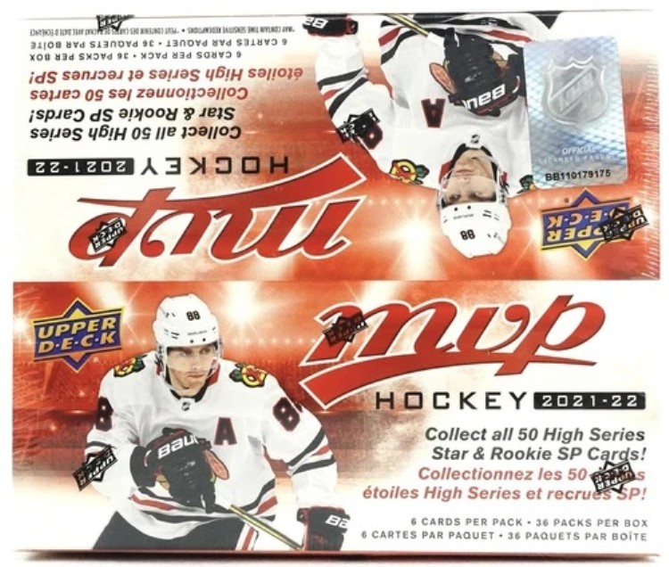 2021/22 Upper Deck MVP ホッケー リテールボックス 英語 工場未開封|トレーディングカード ラフテル