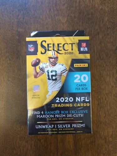 2020 セレクト NFL フットボールハンガーボックス 密封 - ライトブルー プリズム ダイカット|トレーディングカード ラフテル