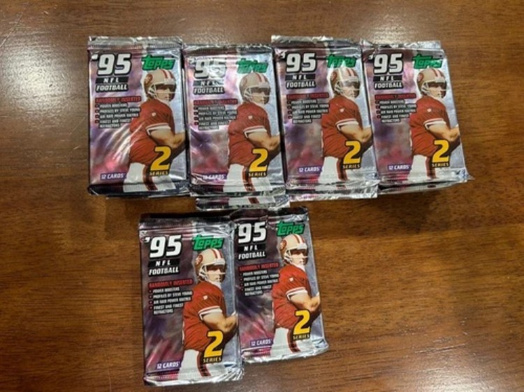 1995 Topps フットボール シリーズ 2 未開封 NFL パック 合計 45 個｜トレーディングカード　ラフテル