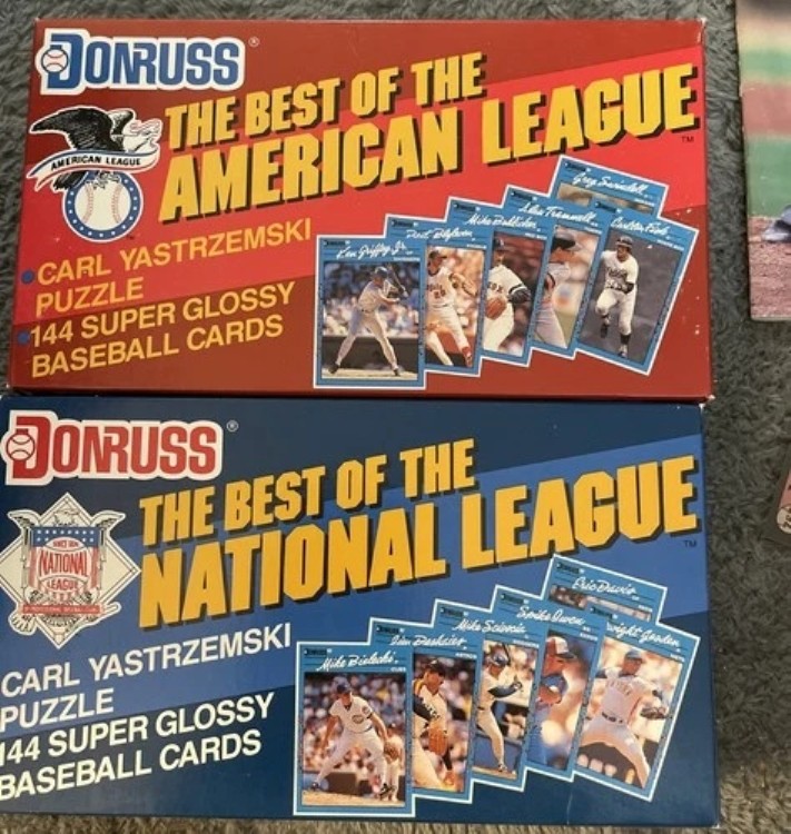 1990年 ドンラス ベスト オブ アメリカンリーグ&ナショナルリーグ 未開封パッケージ 開封済み|トレーディングカード ラフテル