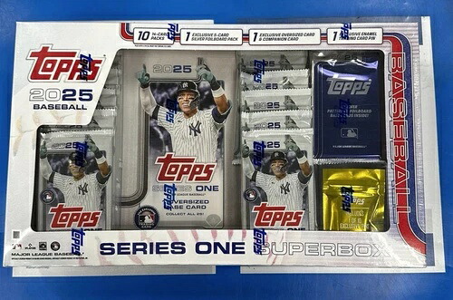 2025 Topps シリーズ1 MLB ベースボール スーパーボックス 工場未開封|トレーディングカード ラフテル