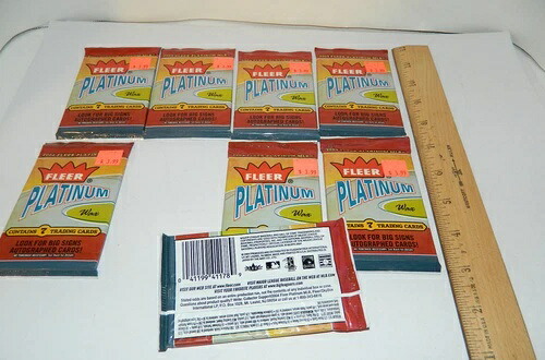 2004 Fleer Platinum 8パック 野球カード 工場未開封 7枚パック オートリップ|トレーディングカード ラフテル