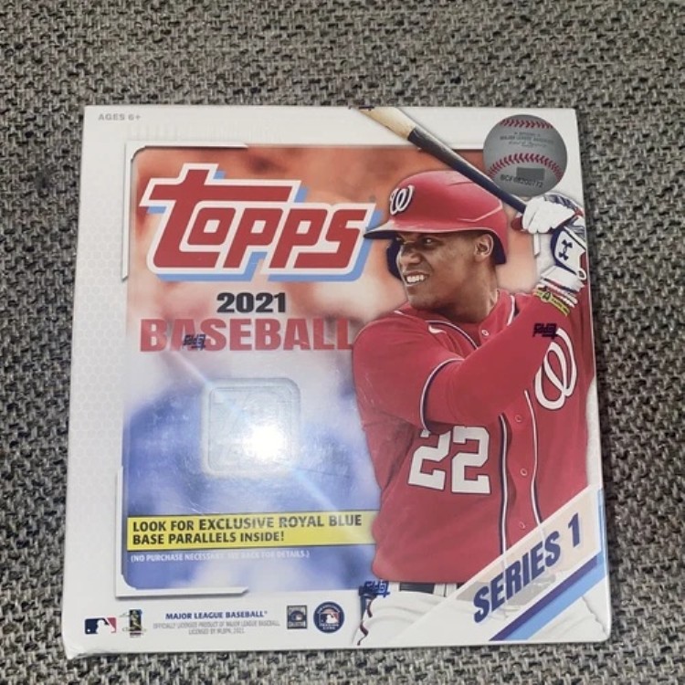2021 Topps シリーズ1 ベースボール メガボックス(ロイヤルブルーパラレル!)未開封|トレーディングカード ラフテル