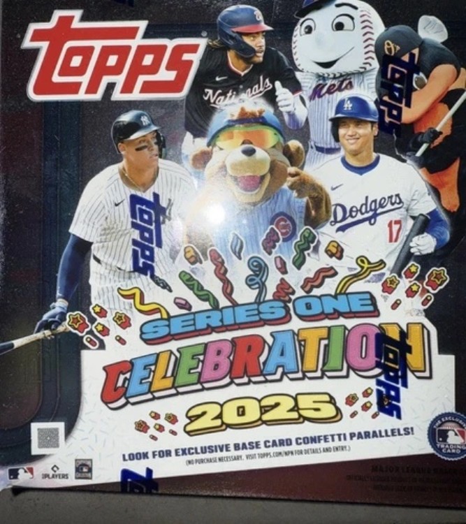2025 Topps シリーズ1 ベースボール セレブレーション メガボックス 新品未開封|トレーディングカード ラフテル
