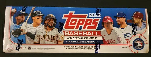 2022 Topps コンプリートセット ブルー 5バリエーション 新品 工場未開封 野球｜トレーディングカード　ラフテル
