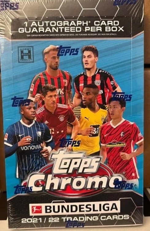2021-22 Topps Chrome ブンデスリーガ サッカー ホビー 工場未開封ボックス|トレーディングカード ラフテル