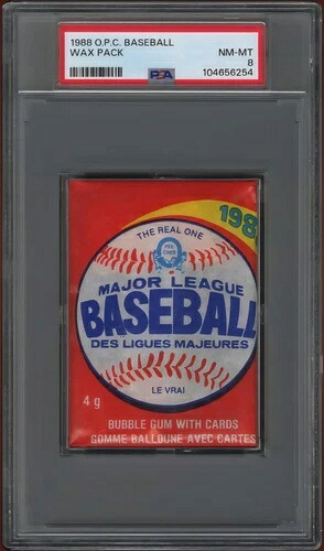 1988年 O-Pee-Chee ベースボール OPC 未開封 シールワックスパック PSA 8 NM 新品｜トレーディングカード　ラフテル