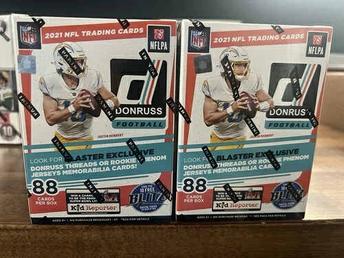 2021年 Panini Donruss NFL フットボール ブラスターボックス 工場未開封 (2個) ロット|トレーディングカード ラフテル