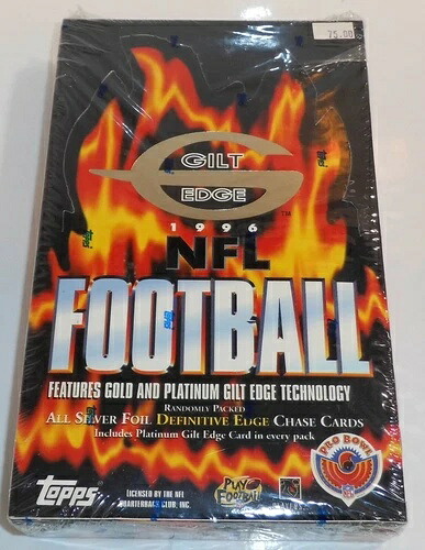 (D1) 1996 TOPPS GILT EDGE NFL フットボールボックス 工場未開封|トレーディングカード ラフテル