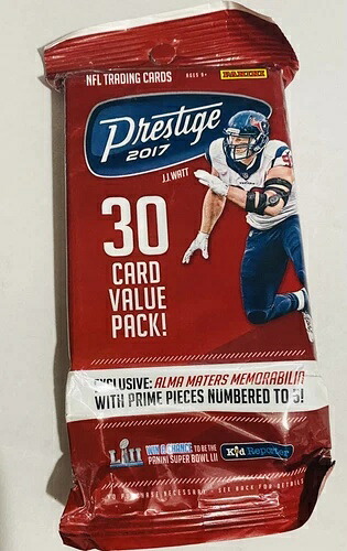 2017 Panini Prestige Football 未開封 30 枚入り ファットバリューパック - マホームズ ルーキー|トレーディングカード ラフテル
