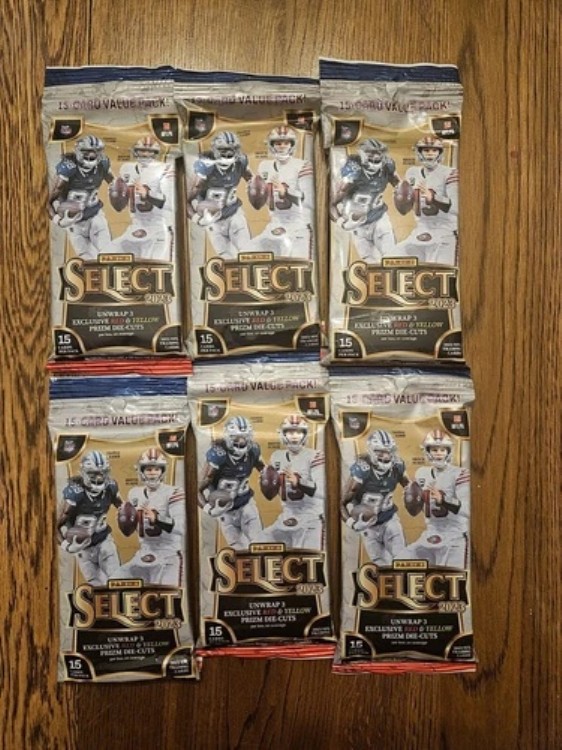 2023 Panini Select Football NFL 15枚入りバリューパック - 6枚セット - 工場未開封|トレーディングカード ラフテル