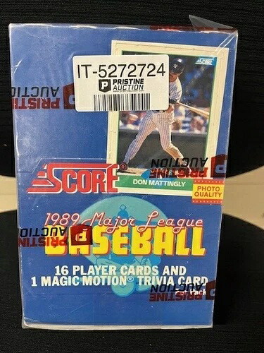 1989 スコアボックス 36個入り 工場封印ワックスパック 写真品質 MLB|トレーディングカード ラフテル
