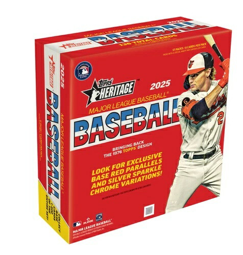 2025 TOPPS HERITAGE メガボックス (136枚) MLB ベースボール 新品 工場未開封｜トレーディングカード　ラフテル