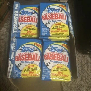 1989 Topps MLB The Real One シールワックスパック バブルガム付き 箱付き 34パック|トレーディングカード ラフテル