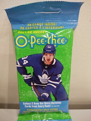 2021-22 O-PEE-CHEE NHL ホッケー ファットパックボックス 18パック 504枚入り 新品 工場未開封｜トレーディングカード　ラフテル